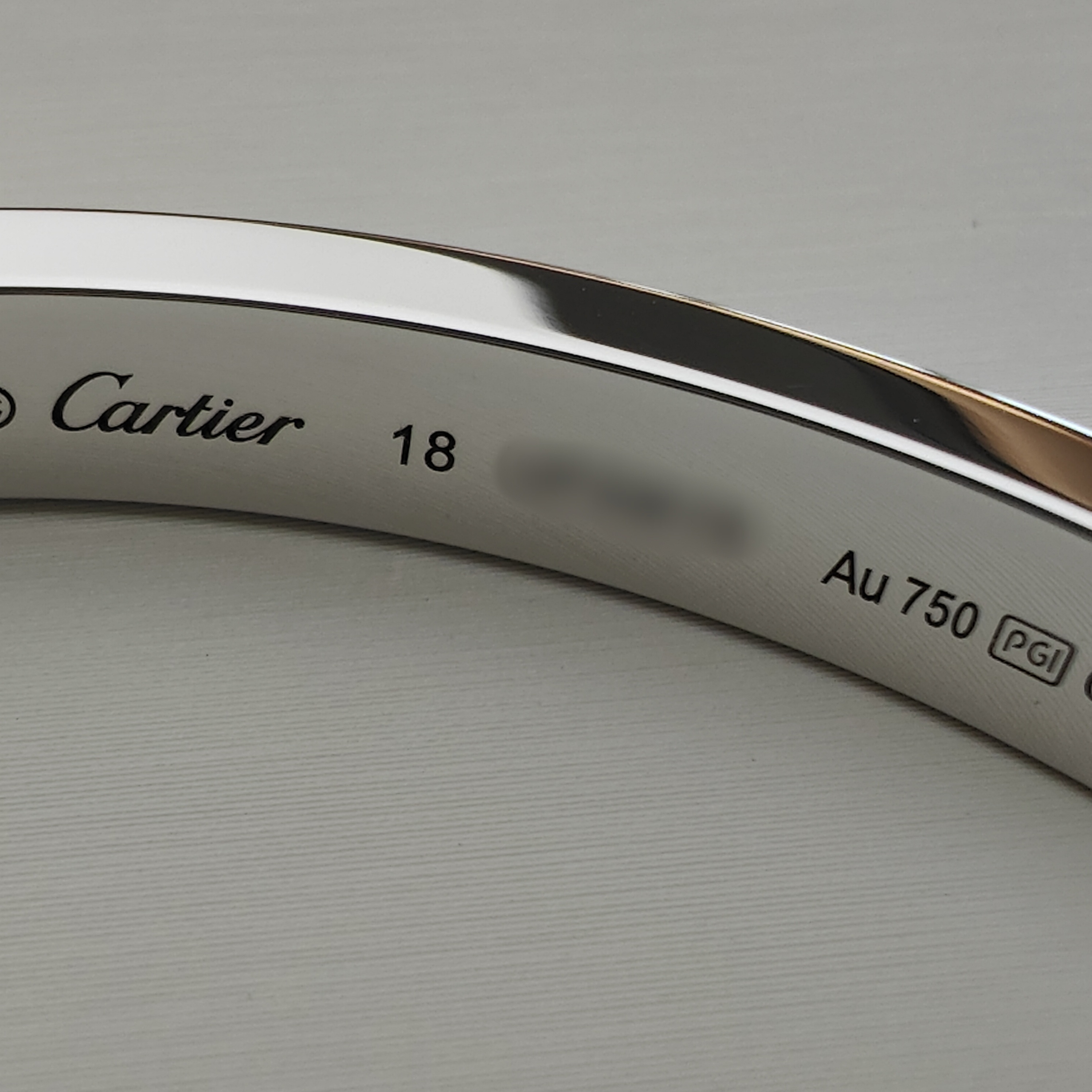 Cartier Classic Love Full Pavé Diamond Bracelet 18K White Gold